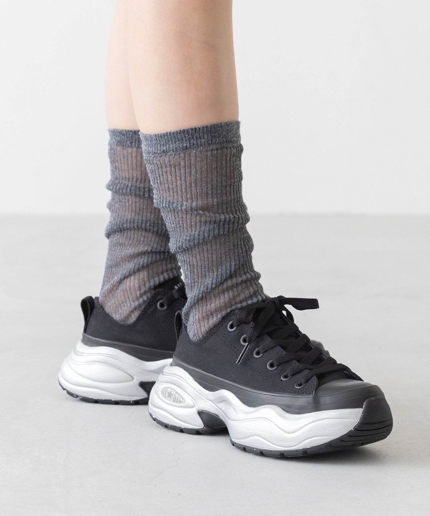 ウェレッグ セレクト welleg sellect オールスターアール ALL STAR R SURGETRAINER MT OX 厚底 スニーカー （4020ブラック／OX） 4020ブラック／OX