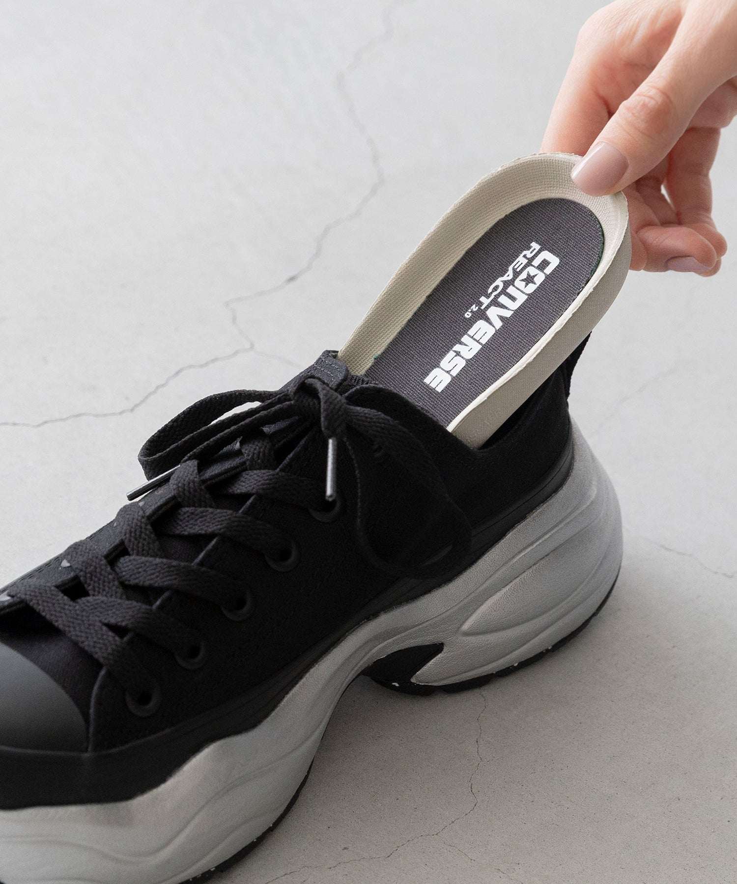 ウェレッグ セレクト welleg sellect オールスターアール ALL STAR R SURGETRAINER MT OX 厚底 スニーカー （4020ブラック／OX） 4020ブラック／OX