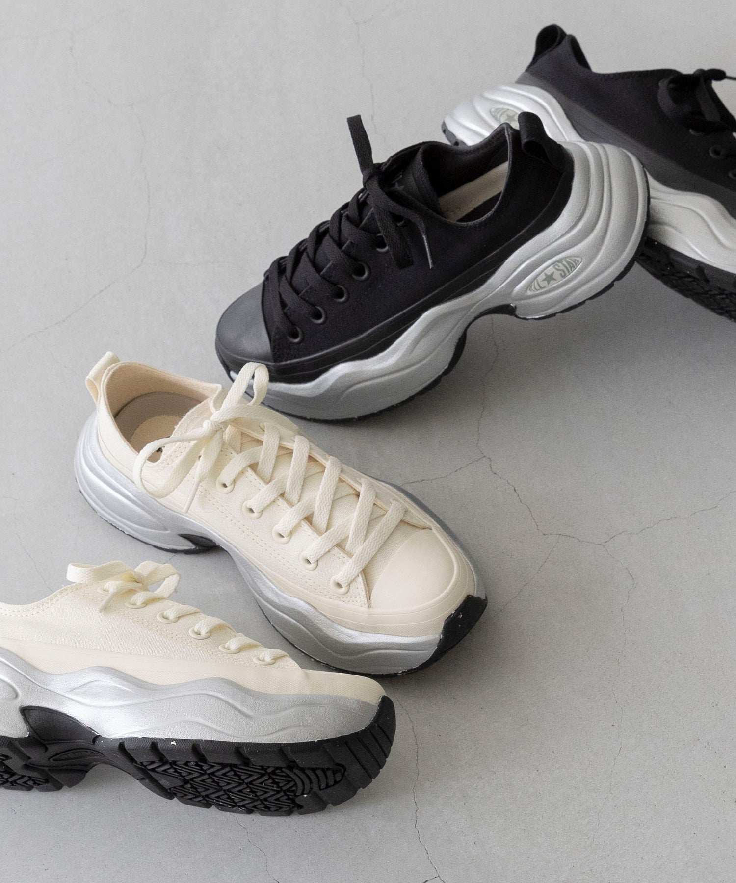 ウェレッグ セレクト welleg sellect オールスターアール ALL STAR R SURGETRAINER MT OX 厚底 スニーカー （4020ブラック／OX） 4020ブラック／OX