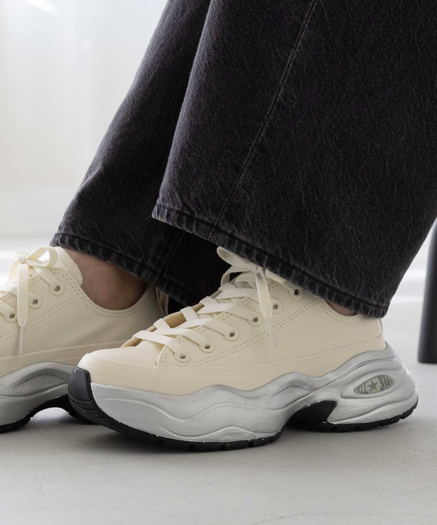ウェレッグ セレクト welleg sellect オールスターアール ALL STAR R SURGETRAINER MT OX 厚底 スニーカー （4222エクリュ／OX） 4222エクリュ／OX