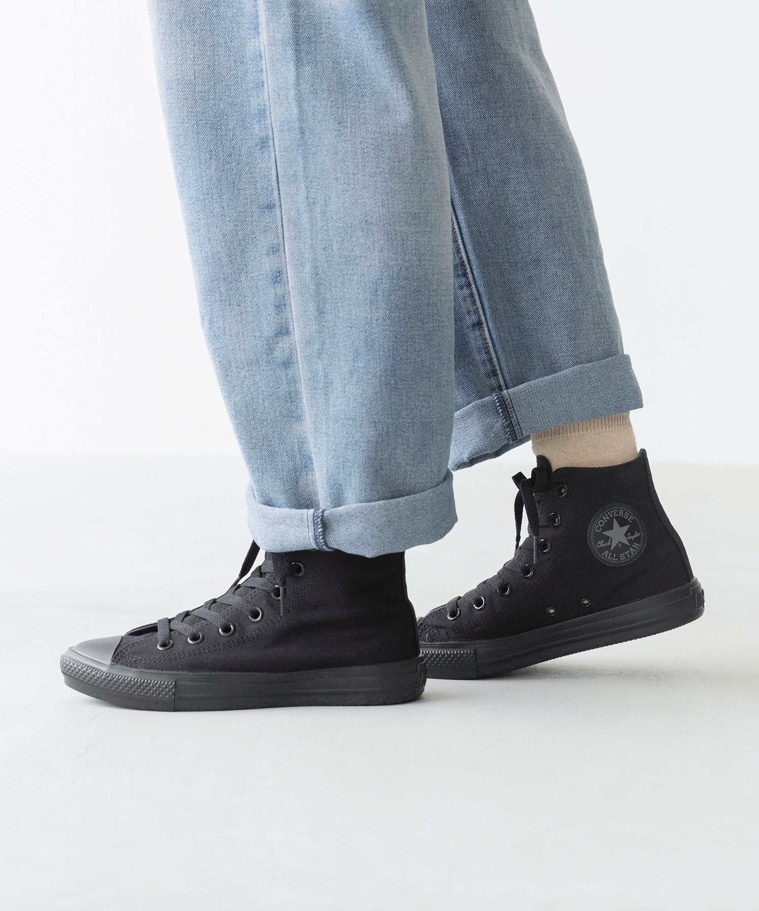 ウェレッグ セレクト welleg sellect コンバース オールスター ライト HI ALL STAR LIGHT （4219ブラックモノクローム／HI） 4219ブラックモノクローム／HI