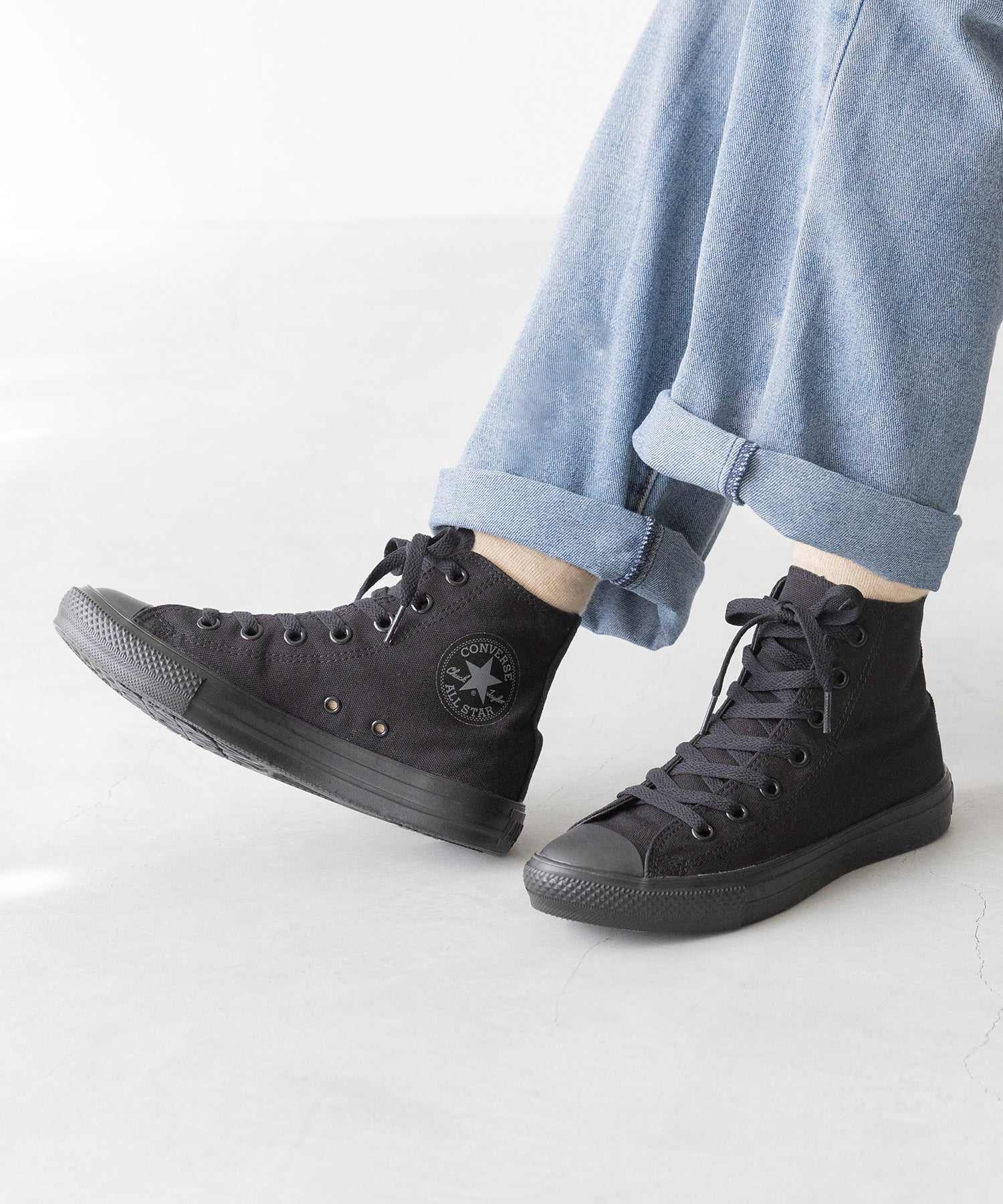 ウェレッグ セレクト welleg sellect コンバース オールスター ライト HI ALL STAR LIGHT （4219ブラックモノクローム／HI） 4219ブラックモノクローム／HI