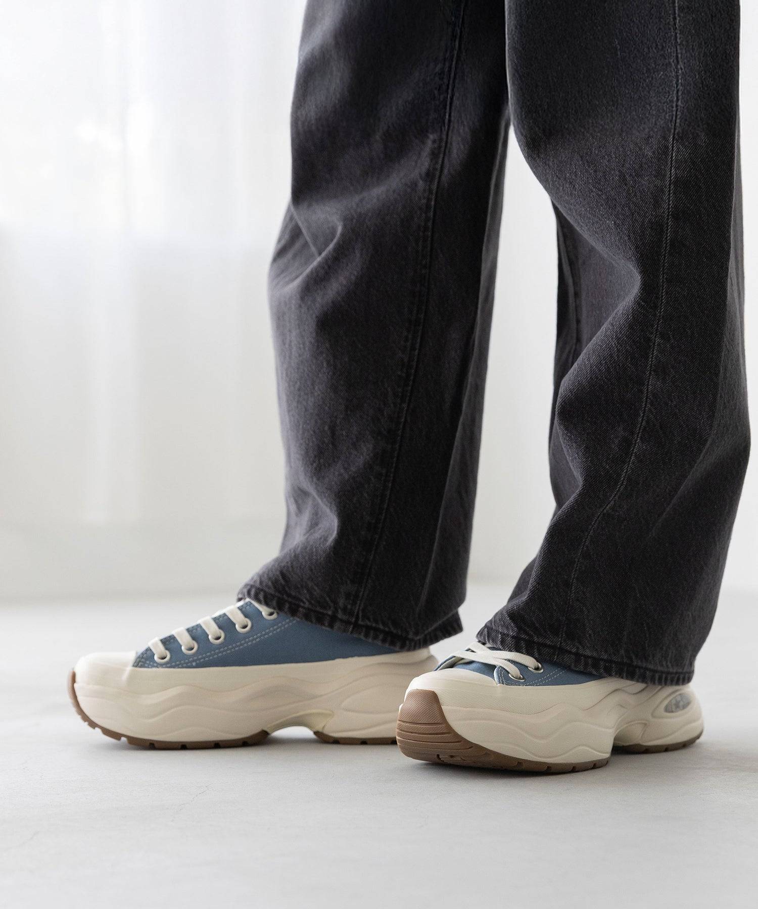 ウェレッグ セレクト welleg sellect オールスター 厚底 ローカットスニーカー （4072ストーンブルー／OX） 4072ストーンブルー／OX