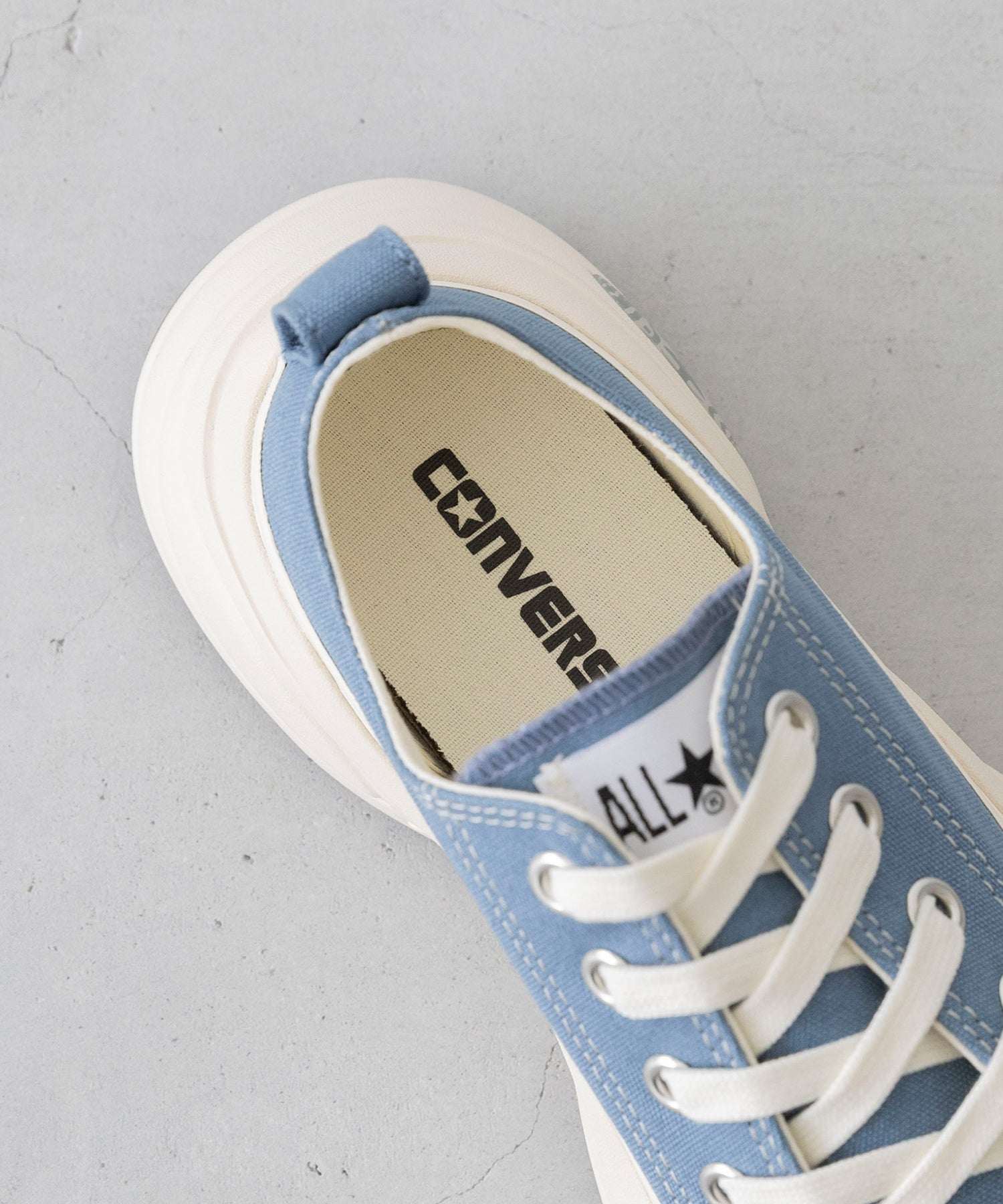 ウェレッグ セレクト welleg sellect オールスター 厚底 ローカットスニーカー （4072ストーンブルー／OX） 4072ストーンブルー／OX