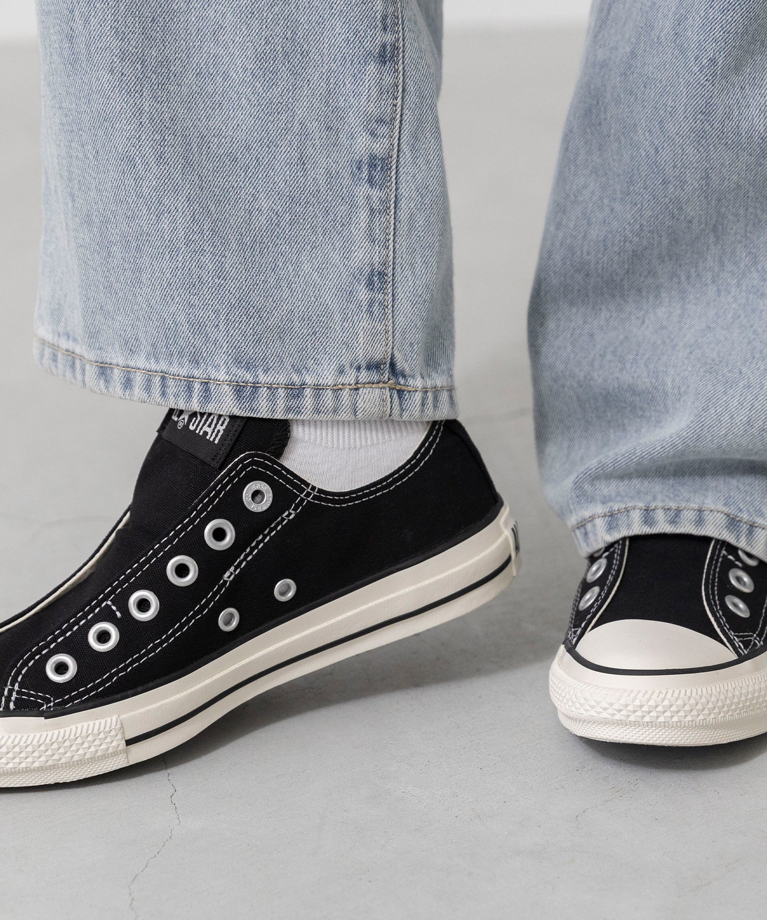 ウェレッグ セレクト welleg sellect CONVERSE コンバース ALL STAR SLIP FE OX オールスター スニーカー （4020ブラック／OX） 4020ブラック／OX