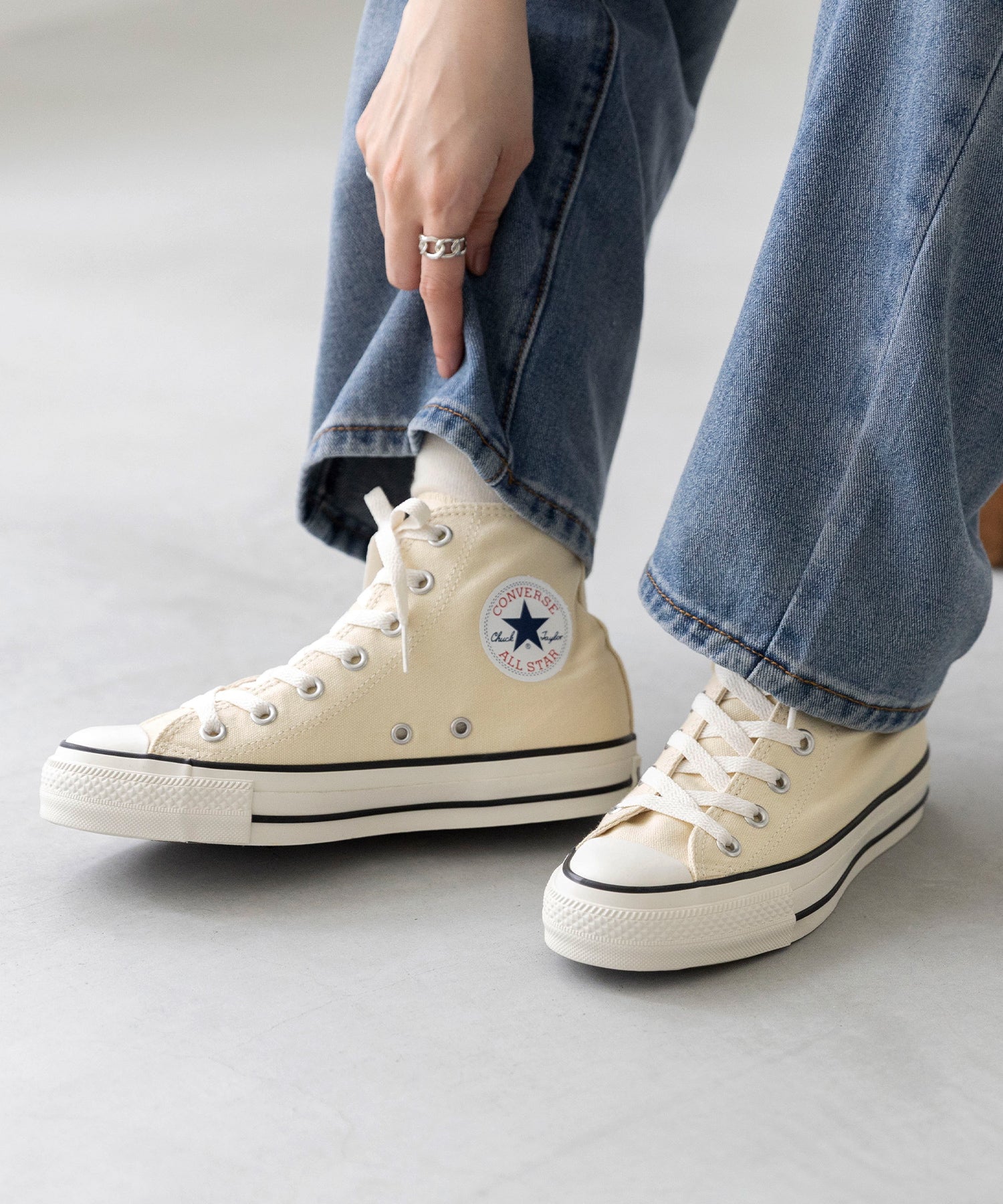 ウェレッグ セレクト welleg sellect CONVERSE コンバース ALL STAR R オールスター アール スニーカー （4003バターホワイトHI） 4003バターホワイトHI