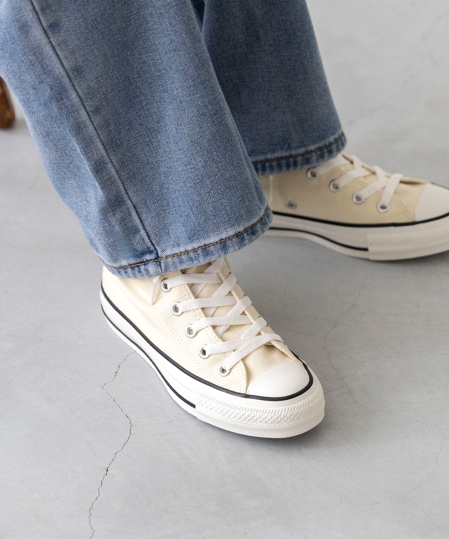 ウェレッグ セレクト welleg sellect CONVERSE コンバース ALL STAR R オールスター アール スニーカー （4003バターホワイトHI） 4003バターホワイトHI