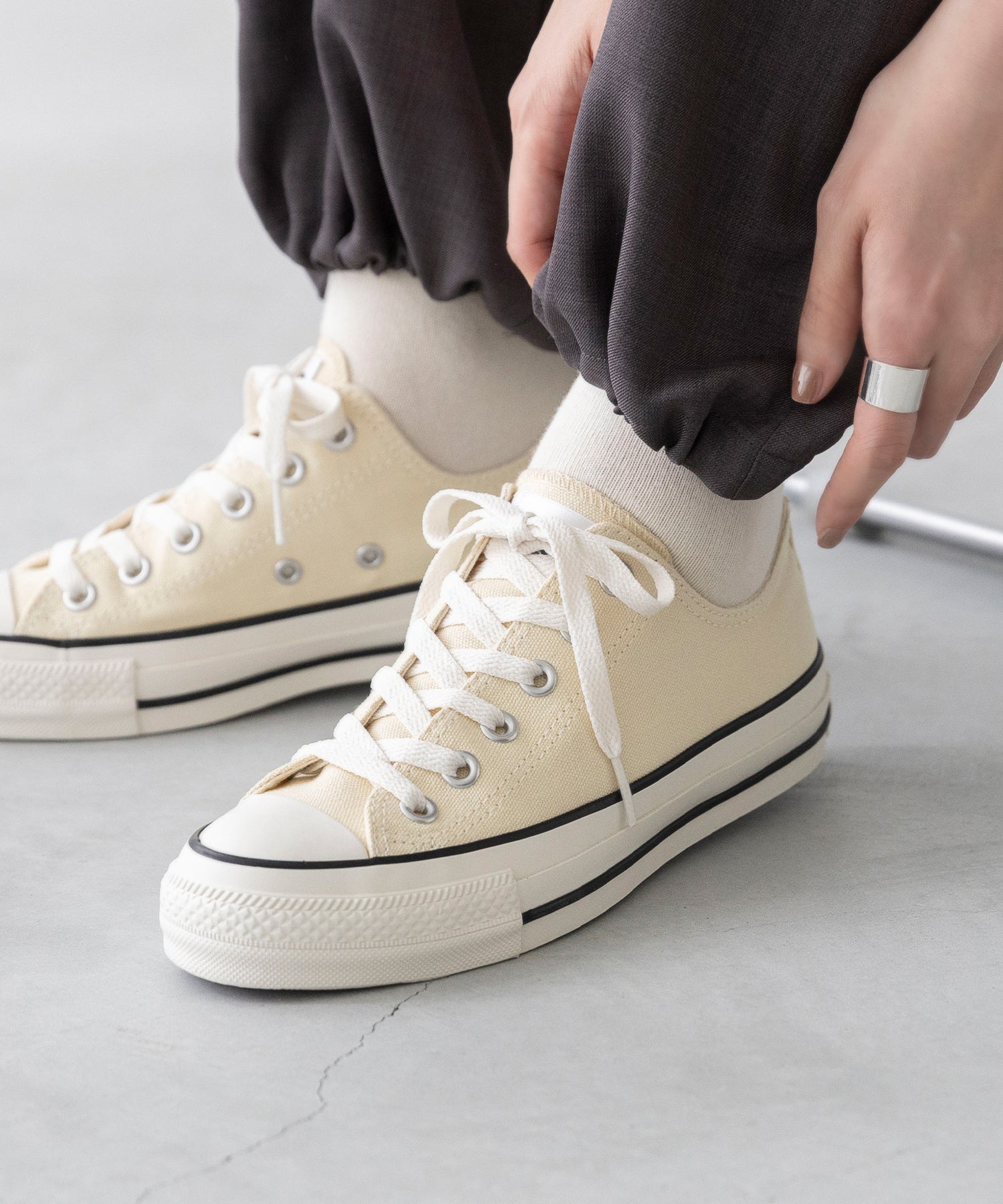 ウェレッグ セレクト welleg sellect CONVERSE コンバース ALL STAR R オールスター アール スニーカー （4000バターホワイトOX） 4000バターホワイトOX
