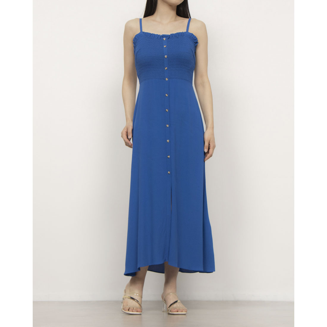 ウィッスルズ WHISTLES Glacia Smocked Dress （Blue） Blue