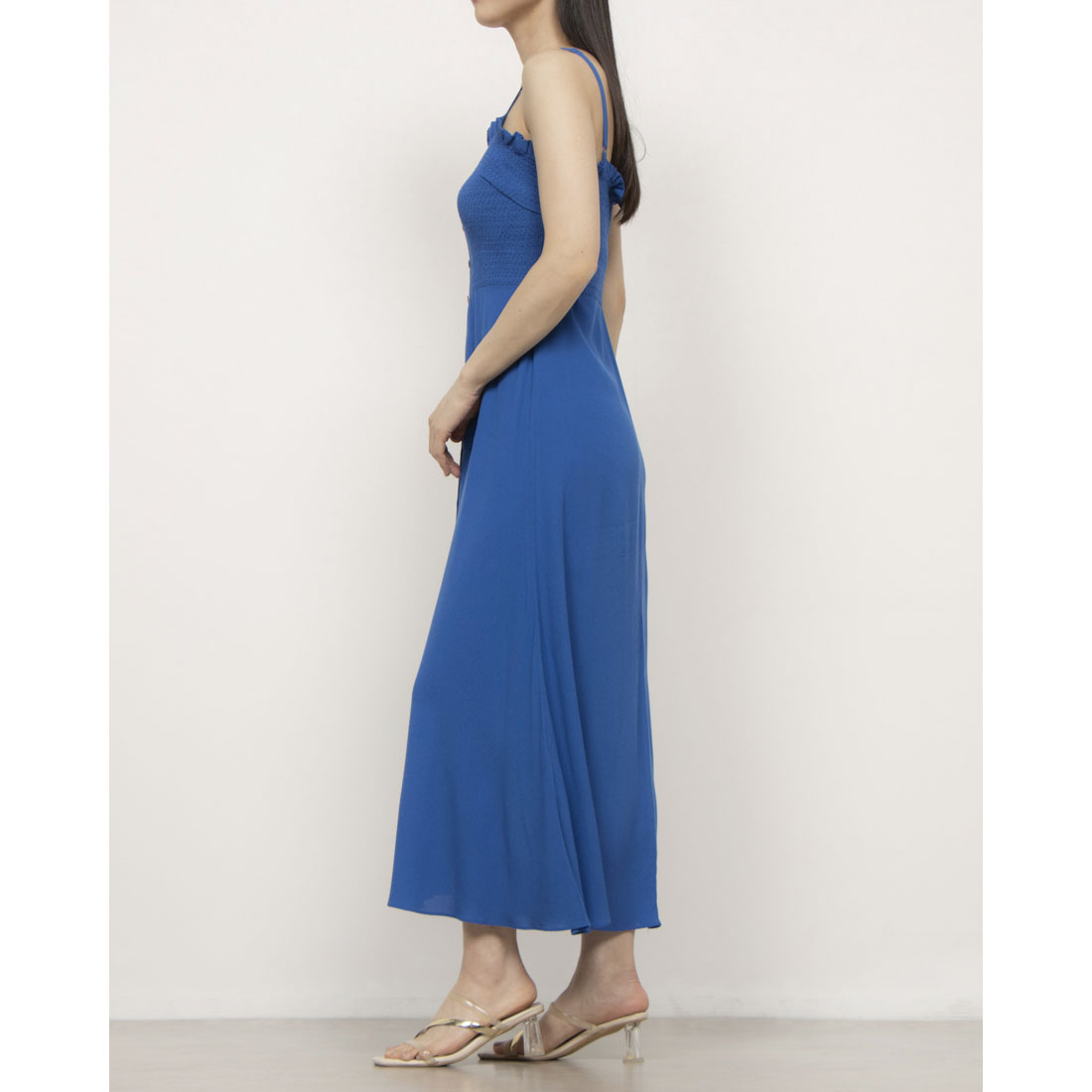 ウィッスルズ WHISTLES Glacia Smocked Dress （Blue） Blue