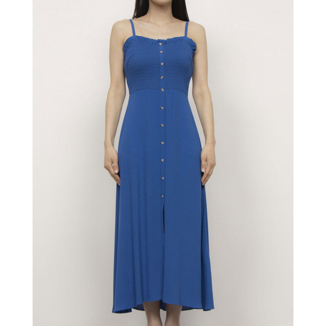 ウィッスルズ WHISTLES Glacia Smocked Dress （Blue） Blue