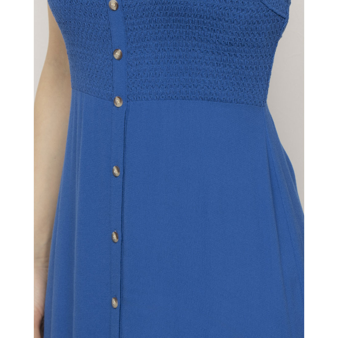 ウィッスルズ WHISTLES Glacia Smocked Dress （Blue） Blue
