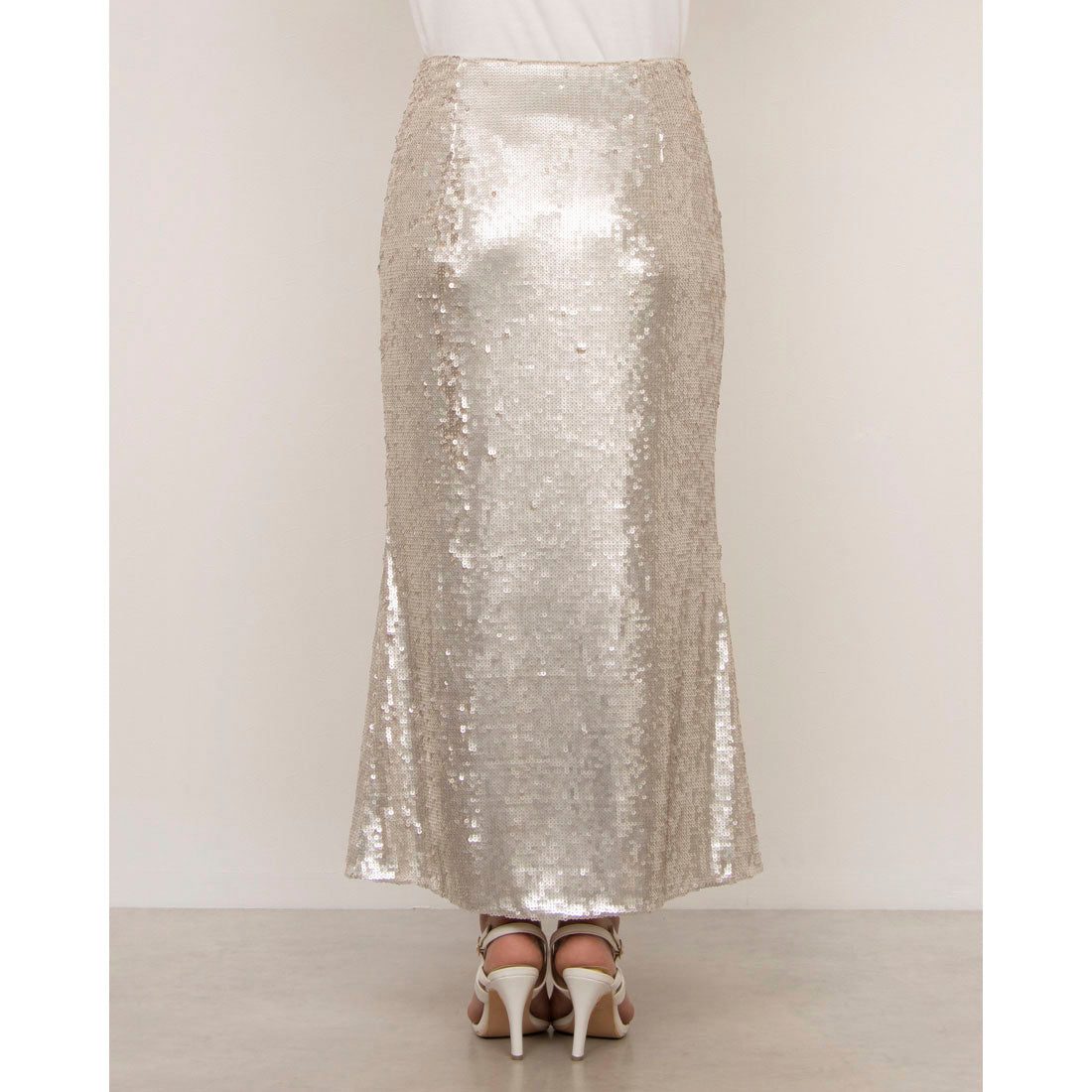 ウィッスルズ WHISTLES Sequin Midi Dress （Silver） Silver
