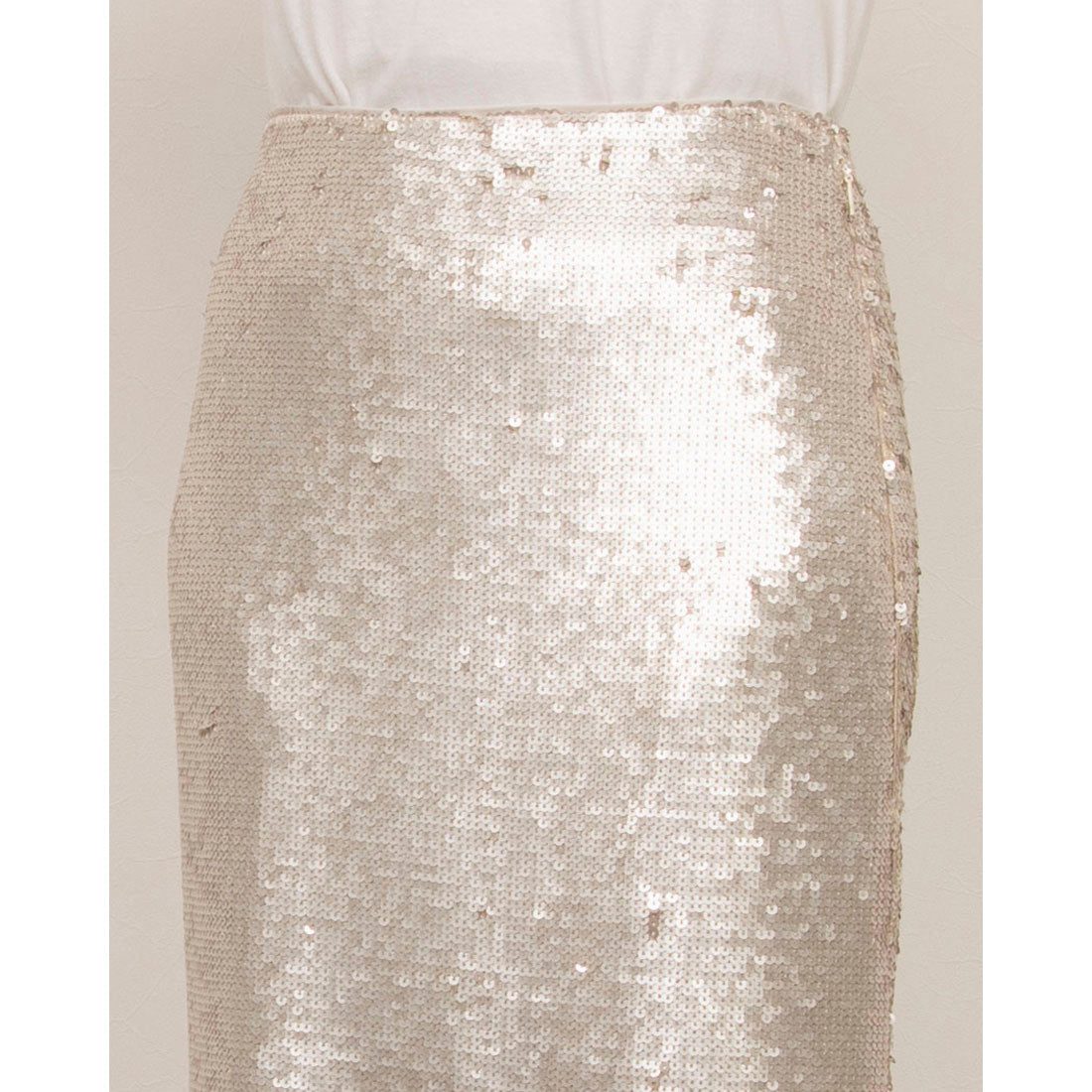 ウィッスルズ WHISTLES Sequin Midi Dress （Silver） Silver