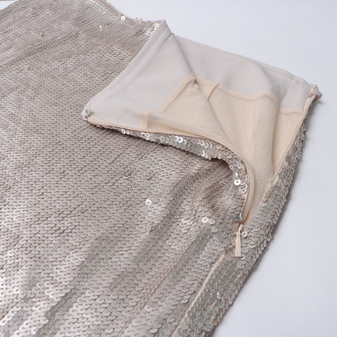 ウィッスルズ WHISTLES Sequin Midi Dress （Silver） Silver