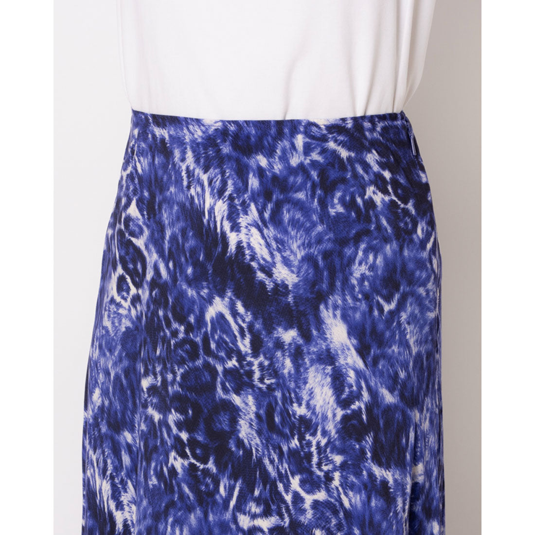 ウィッスルズ WHISTLES Glossy Leopard Bias Skirt （Purple/Multi） Purple/Multi