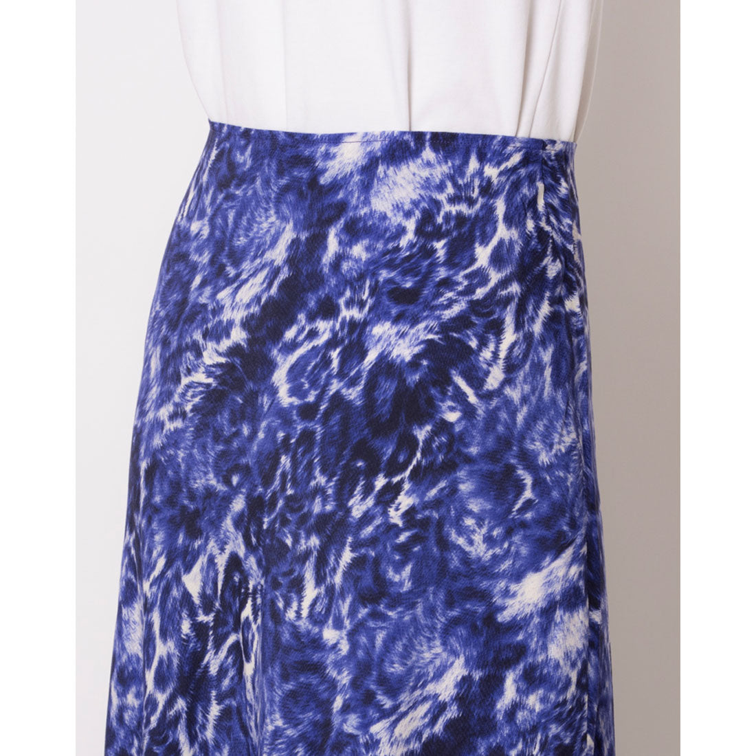 ウィッスルズ WHISTLES Glossy Leopard Bias Skirt （Purple/Multi） Purple/Multi