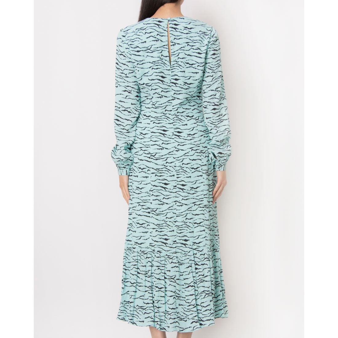 ウィッスルズ WHISTLES Inez Abstract Tiger Midi Dress （Multi） Multi