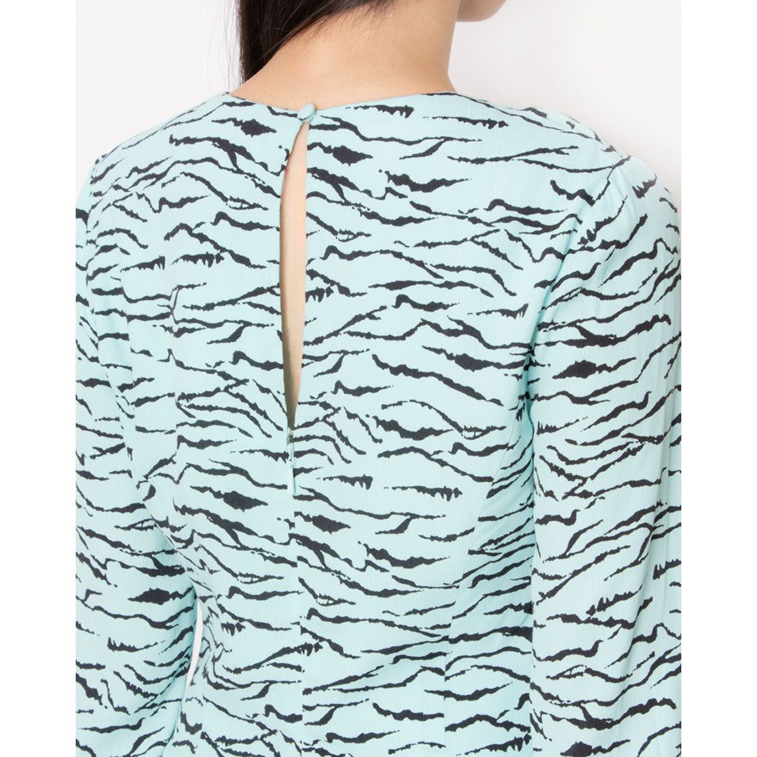 ウィッスルズ WHISTLES Inez Abstract Tiger Midi Dress （Multi） Multi