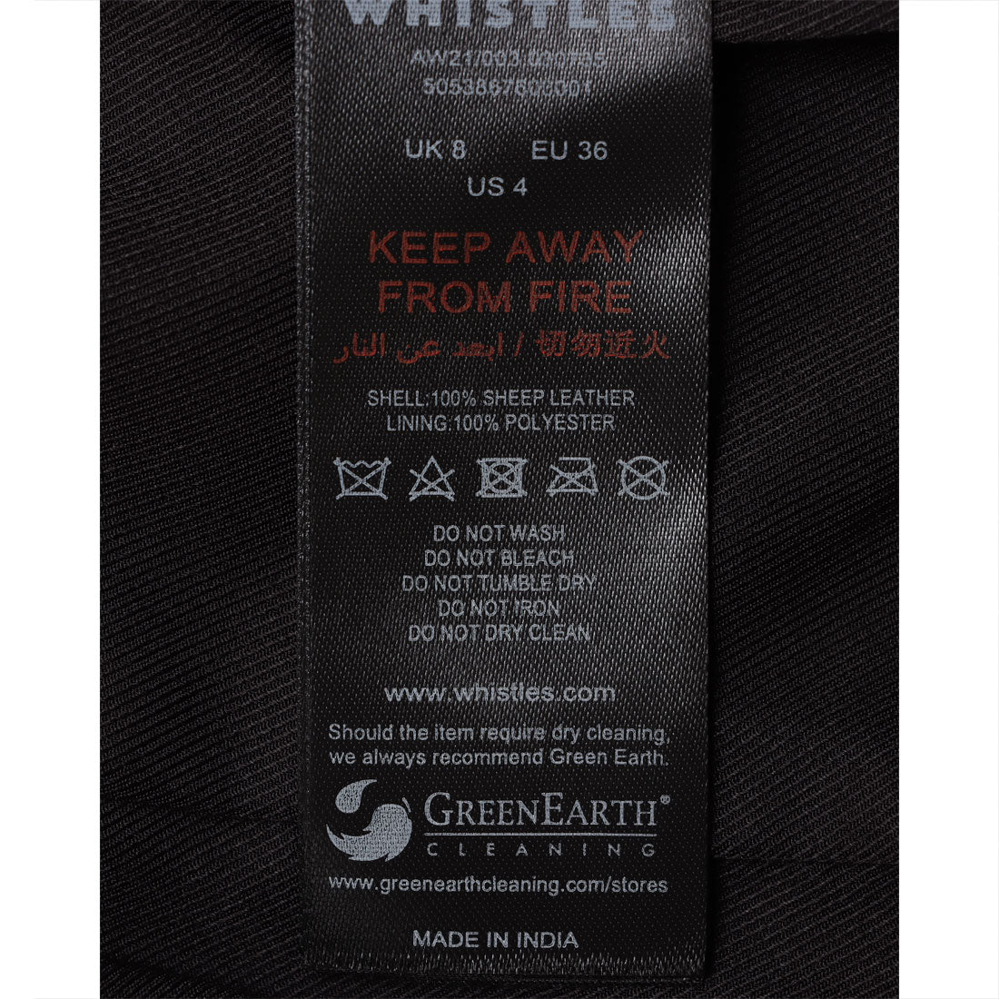 ウィッスルズ WHISTLES Agnes Pocket Leather Jacket （Black） Black