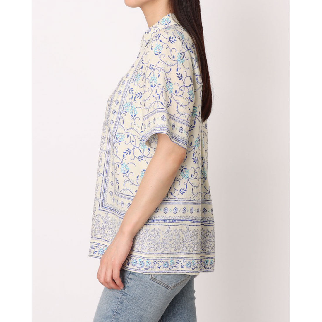ウィッスルズ WHISTLES Bandana Print Bcwling Shirt （Multicolour） Multicolour