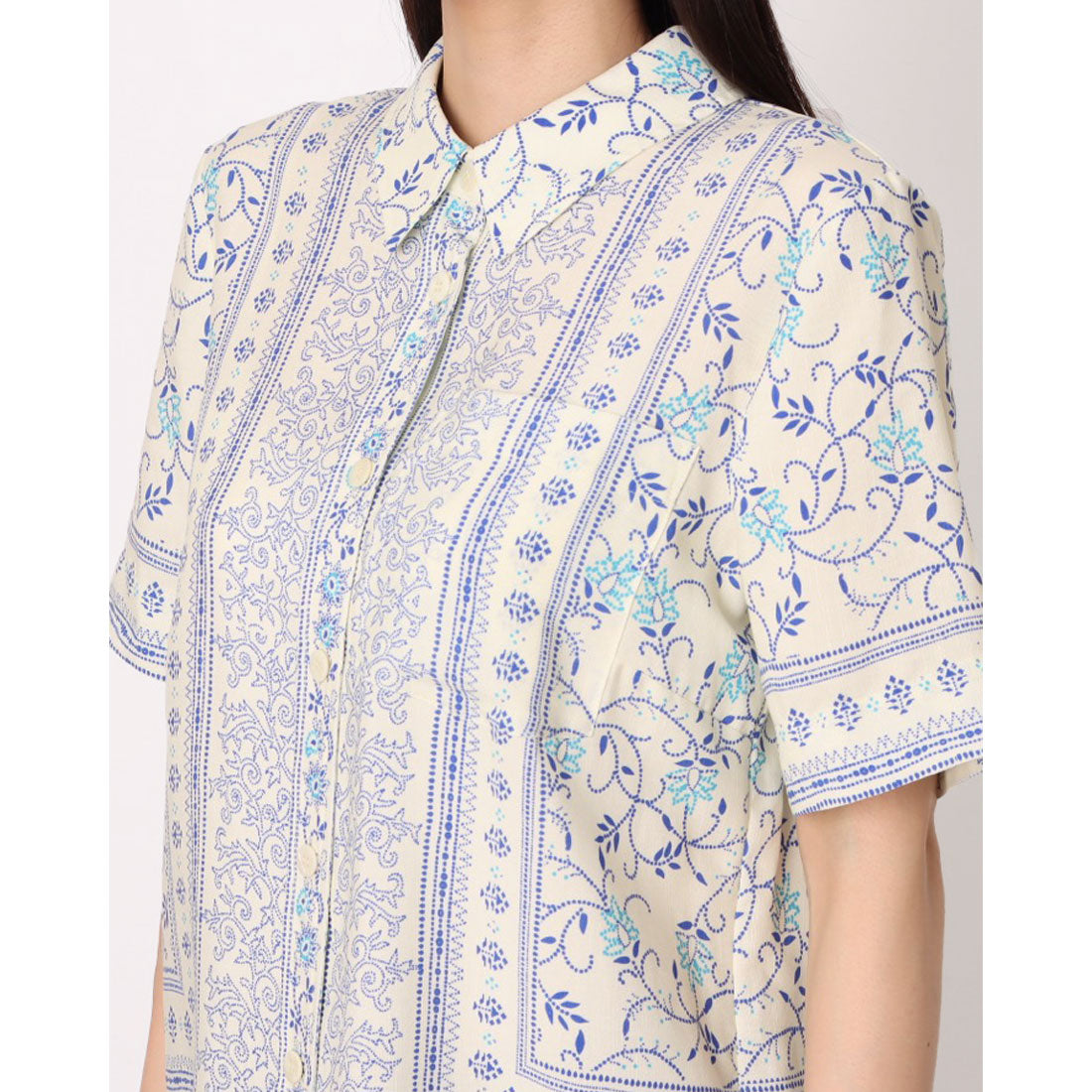 ウィッスルズ WHISTLES Bandana Print Bcwling Shirt （Multicolour） Multicolour