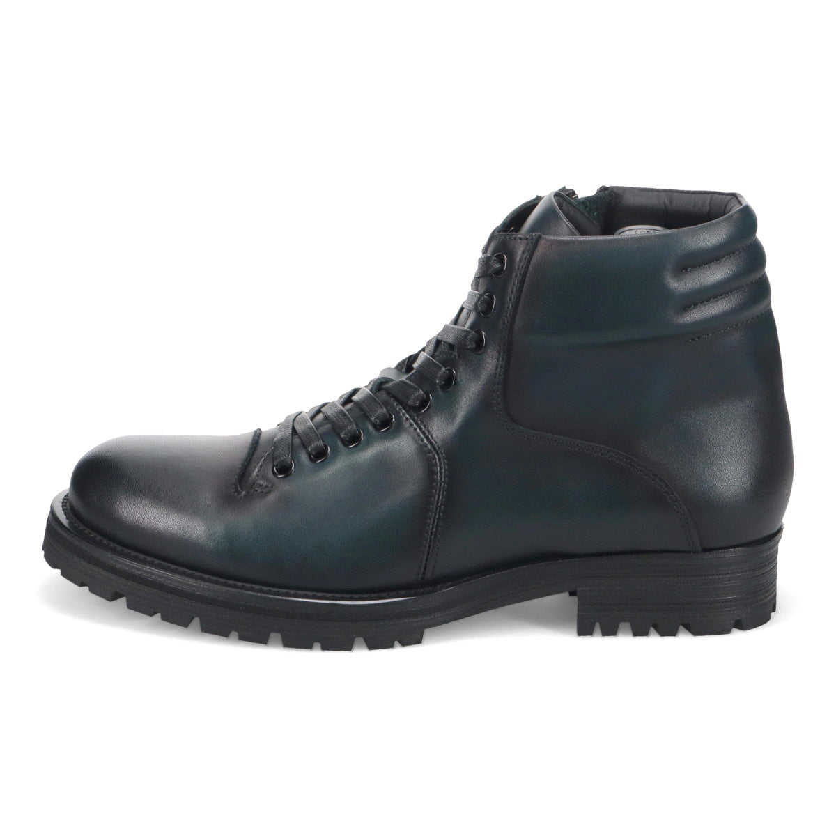 Whoop-de-doo' Clast Leather Lace-Up Boots