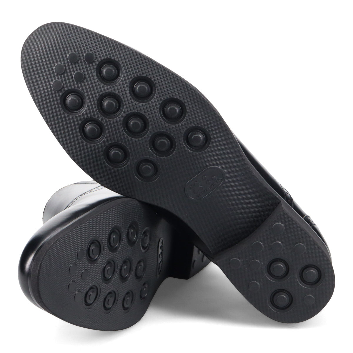 フープディドゥ whoop'-de-doo' 軽量 プレーントゥ シングルモンクストラップ スリッポン ビジネスシューズ （BL） BL
