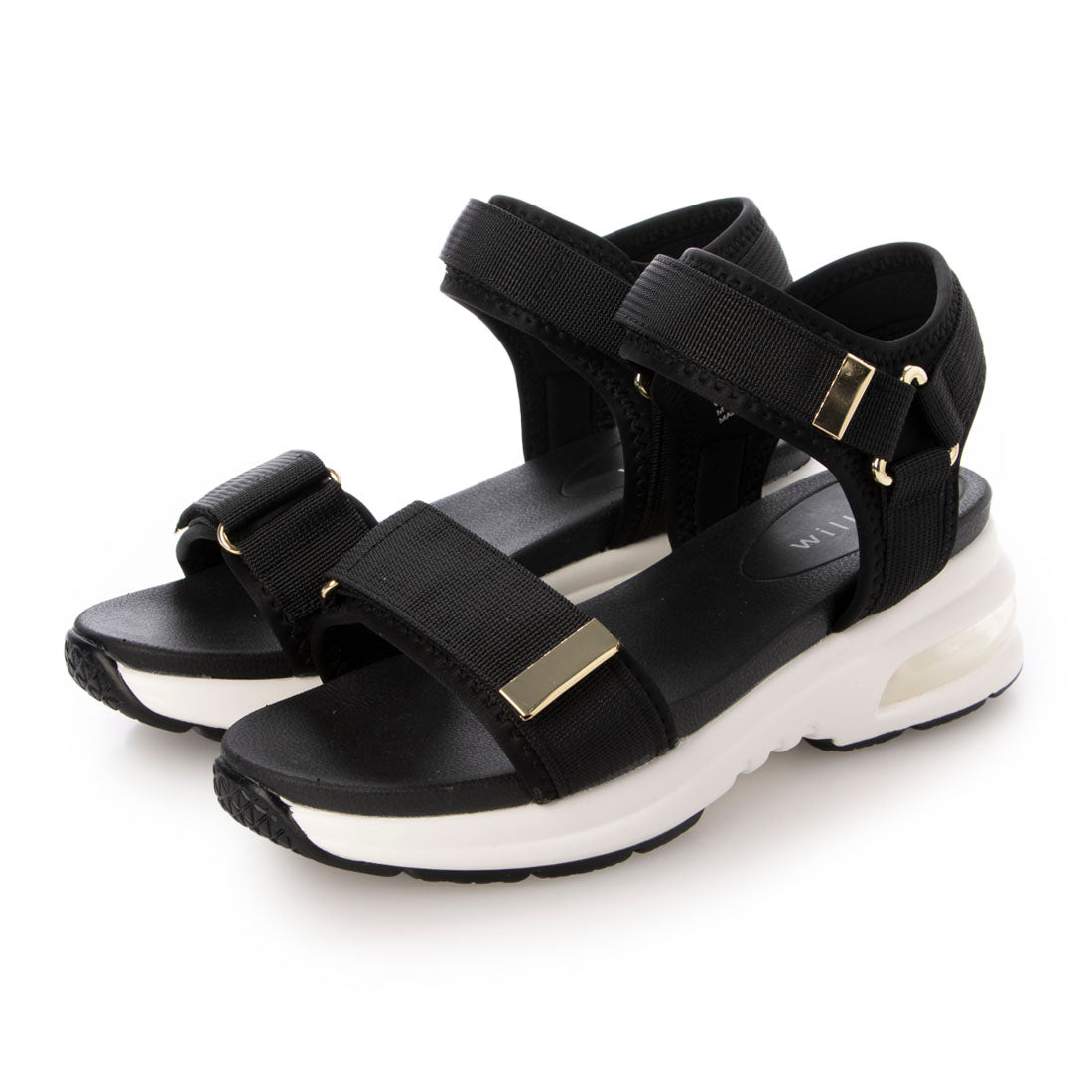 ウィルビー will be エアークッションスポーツサンダル （BLK） BLK