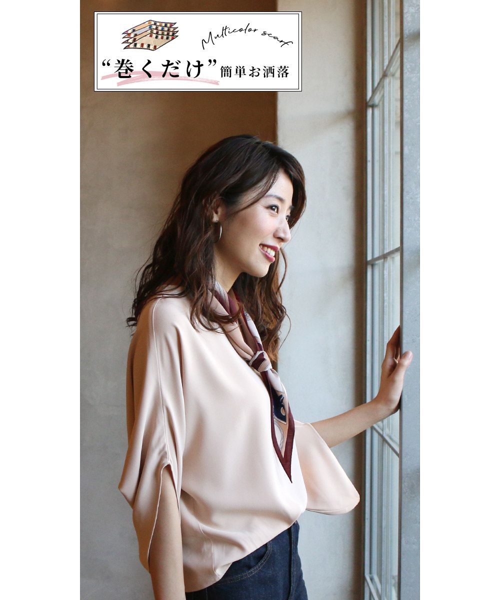 エーレスタイル Ehre style コーデを格上げ艶プリーツパンツ （ブラウン） ブラウン
