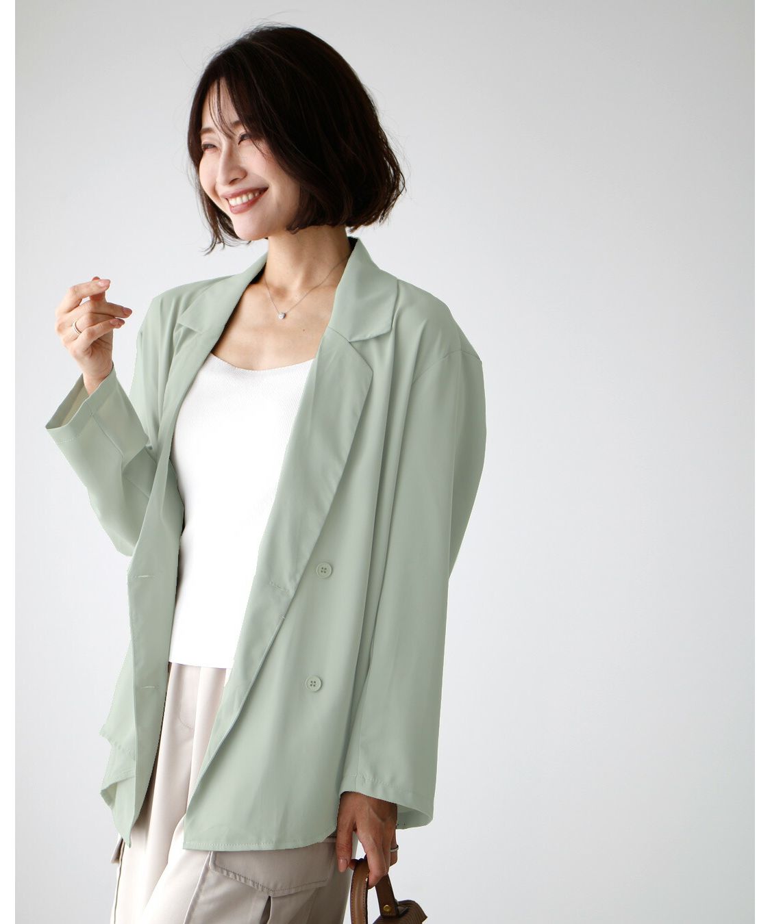 Ehre style Must-see for working women! Blouse jacket for temperature differences and sunburn prevention!