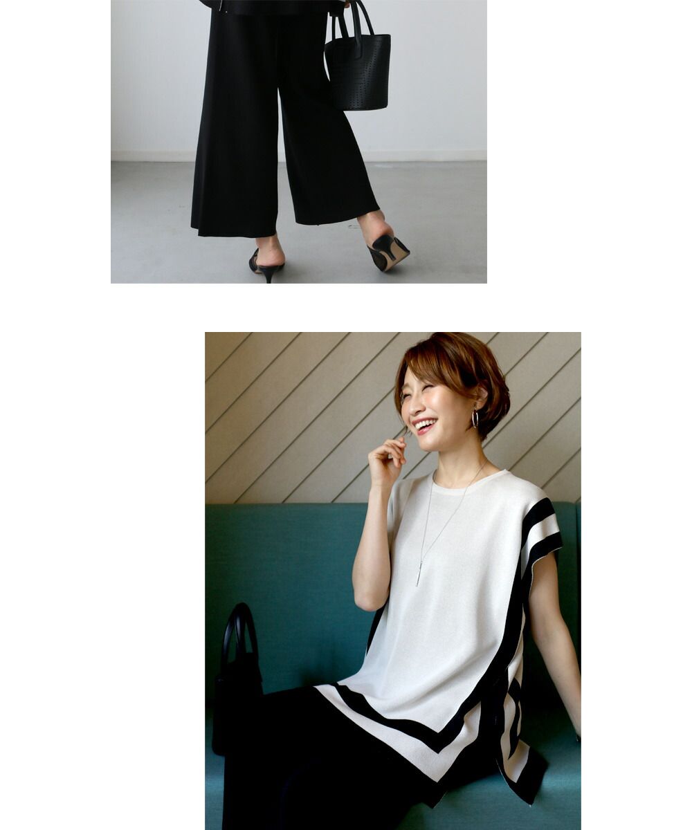 エーレスタイル Ehre style ［お仕事服にも使える］品良く決まるニットセットアップ