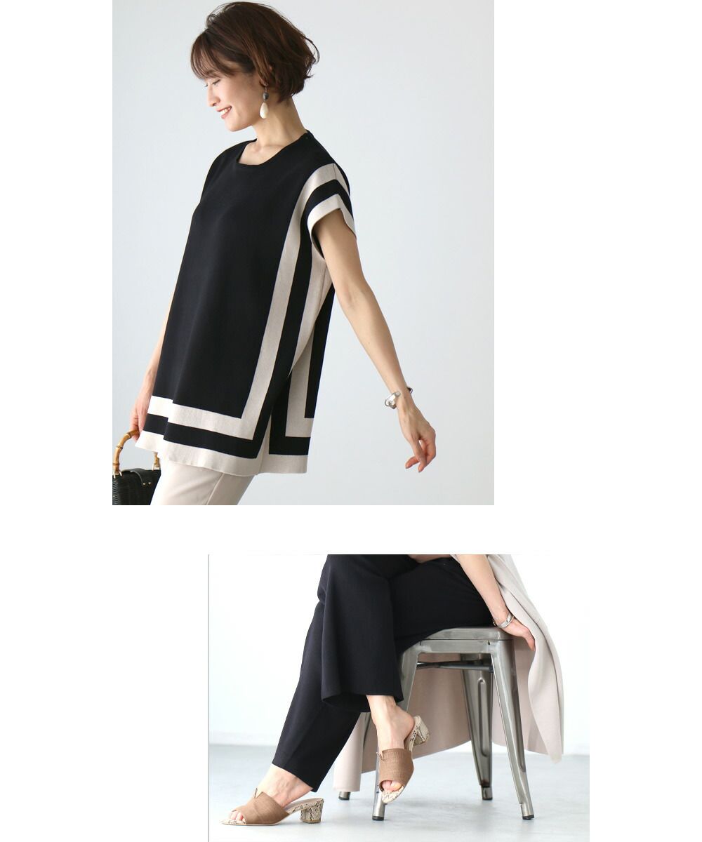 エーレスタイル Ehre style ［お仕事服にも使える］品良く決まるニットセットアップ