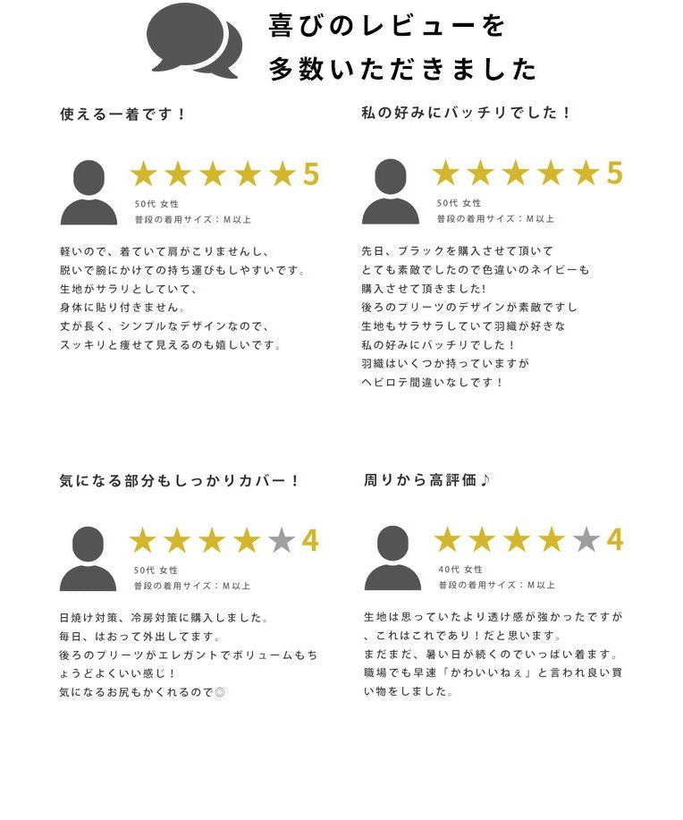 エーレスタイル Ehre style 理想の「透け感」二の腕隠しの夏の涼カーデ （ブラック） ブラック