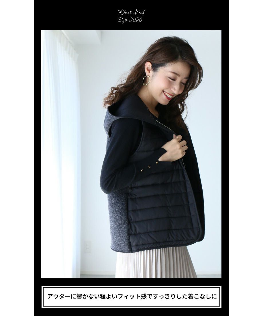 エーレスタイル Ehre style 2枚買いしたくなる使いごこち手首ボタンニット （ホワイト） ホワイト