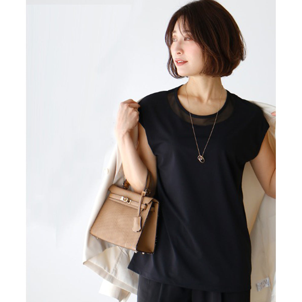 Ehre style Innerwear that can also be worn! Beautiful neck sheer top