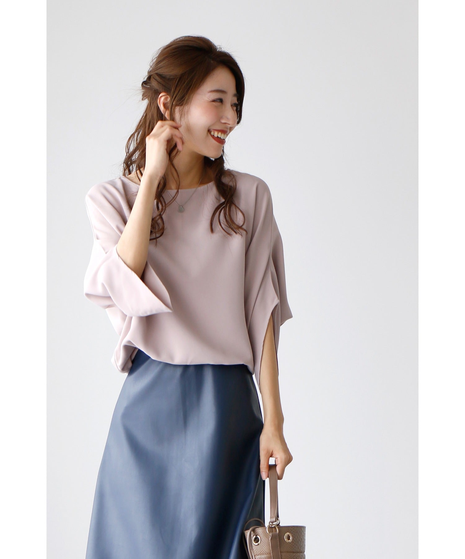 エーレスタイル Ehre style  シャツ ブラウス オフィスカジュアル  七分袖  ブラウス キレイめ シワになりにくい 卒業式 入学式  結婚式二次会 セレモニー 七分袖  トップス 仕事  （ホワイト） ホワイト