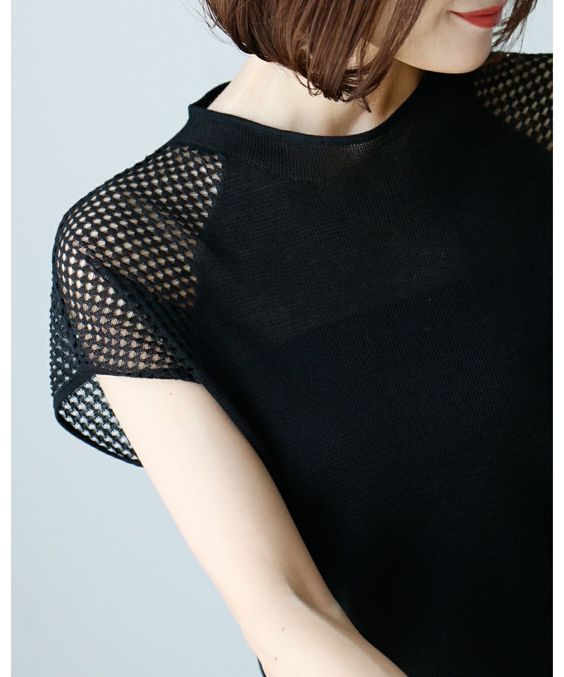 エーレスタイル Ehre style 新！ニットTシャツ 程よい透け感が"オトナ"