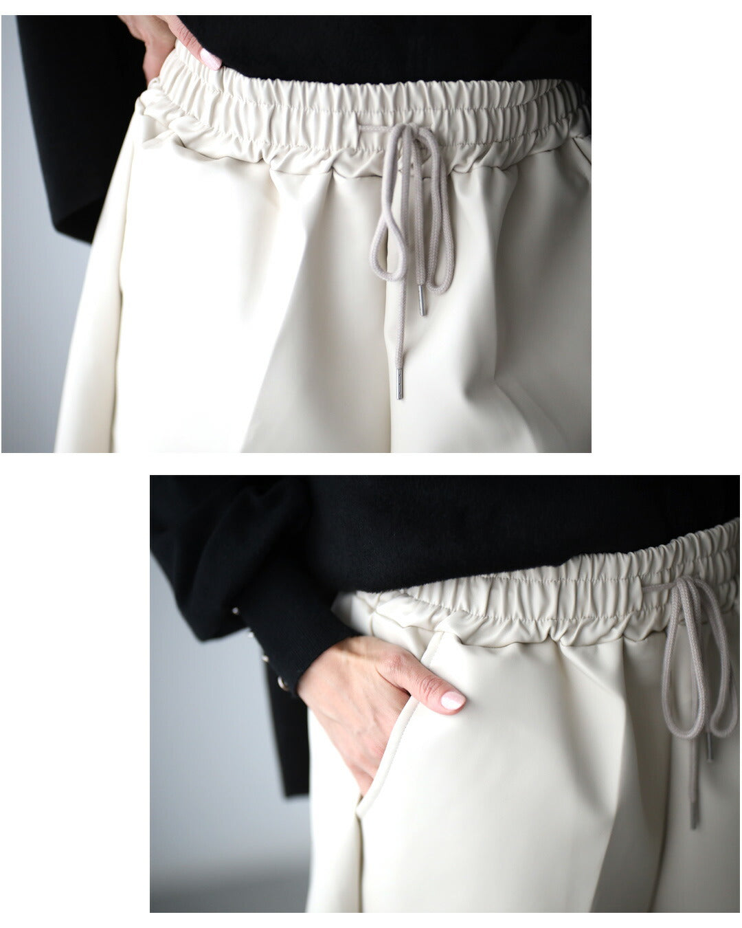 Ehre style I want to challenge! Adult shorts made of faux leather material