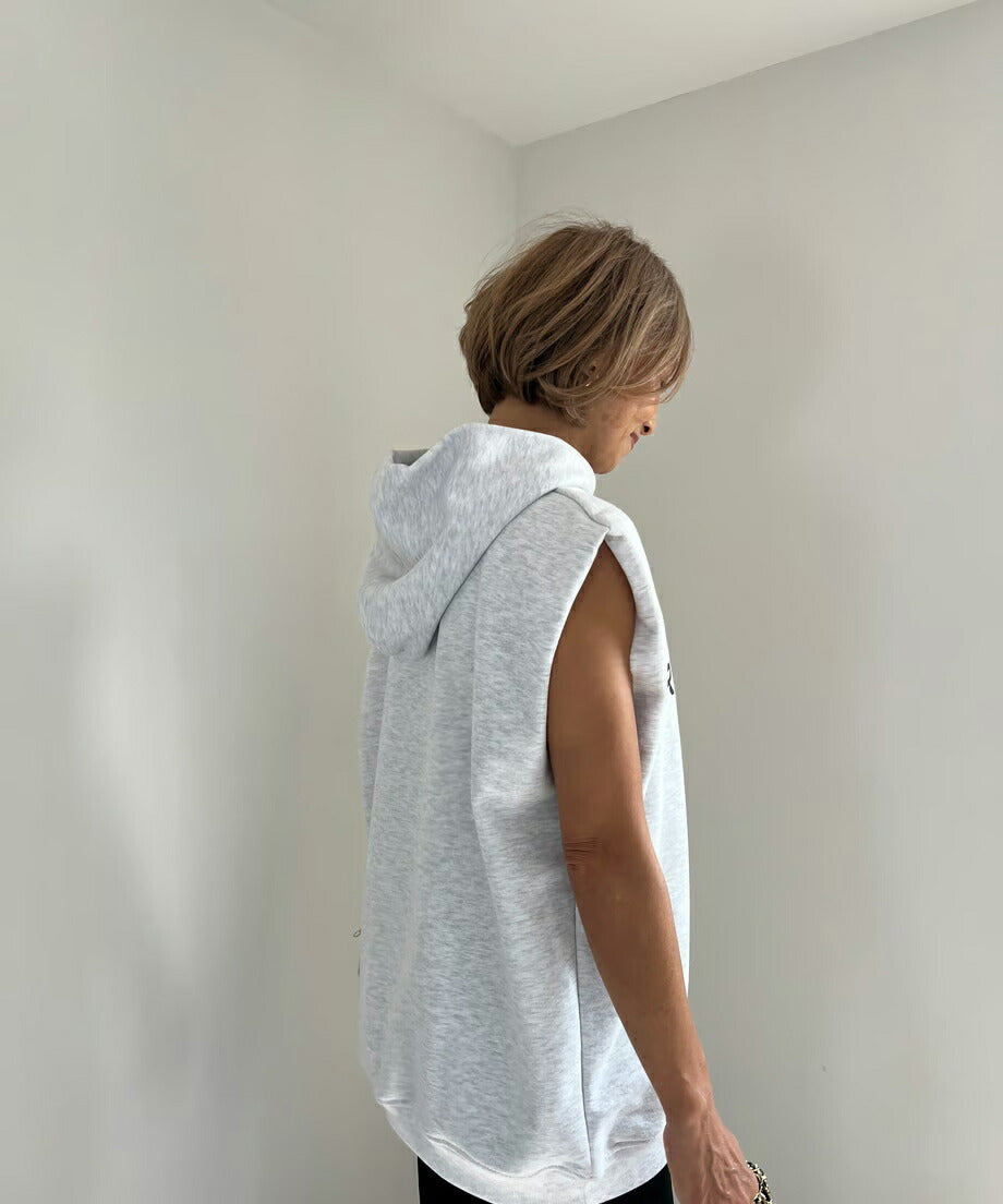 エーレスタイル Ehre style LOGOフーディトップス【 Light gray/Black全2色 】 （ブラック） ブラック