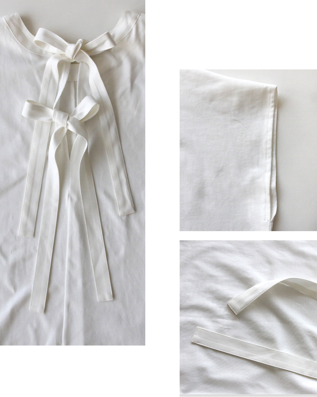 エーレスタイル Ehre style 素敵休日コーデバックリボンゆるっとTシャツ （グレー） グレー