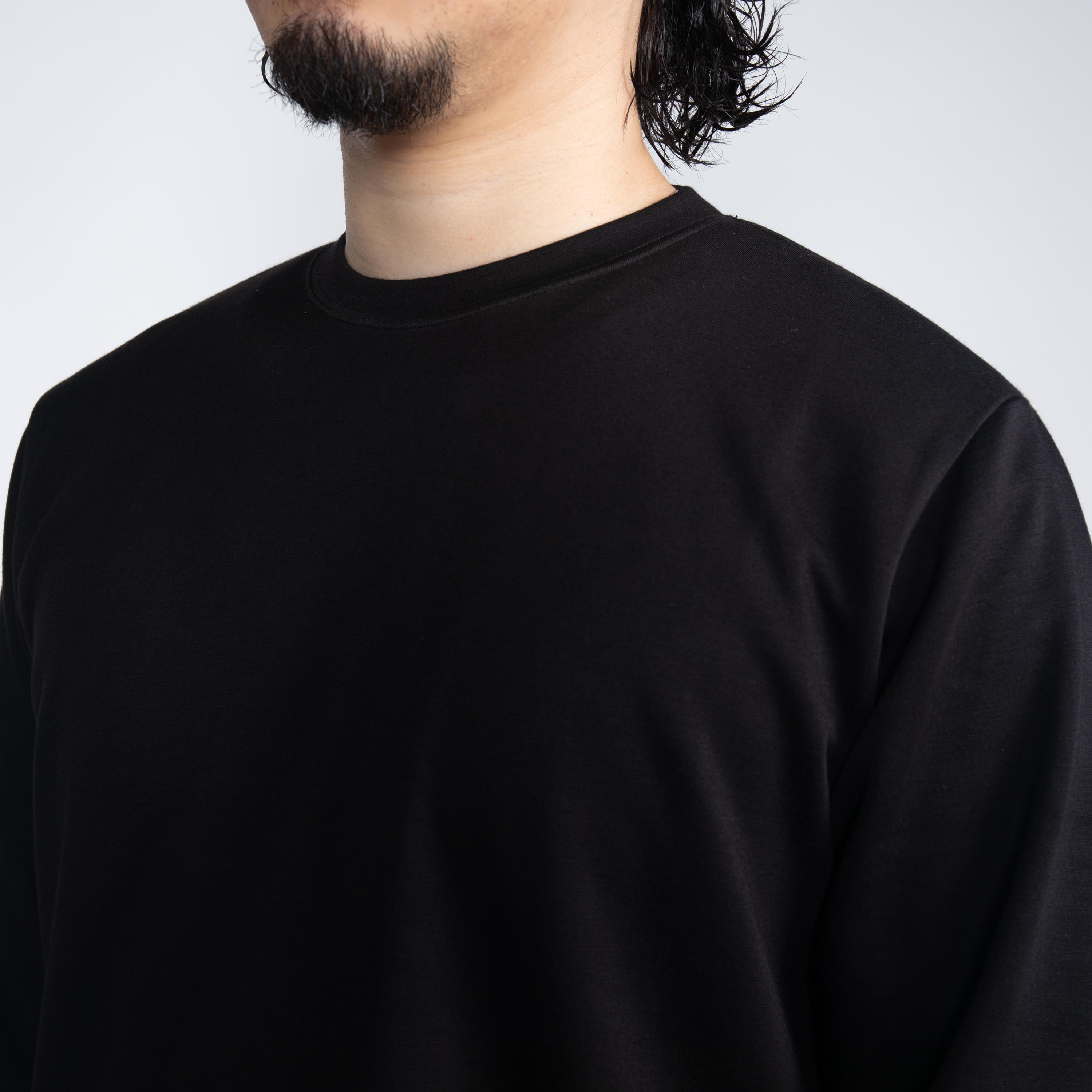 【別注】＜FORTUNA HOMME＞大人のロンT（ブラック） ブラック