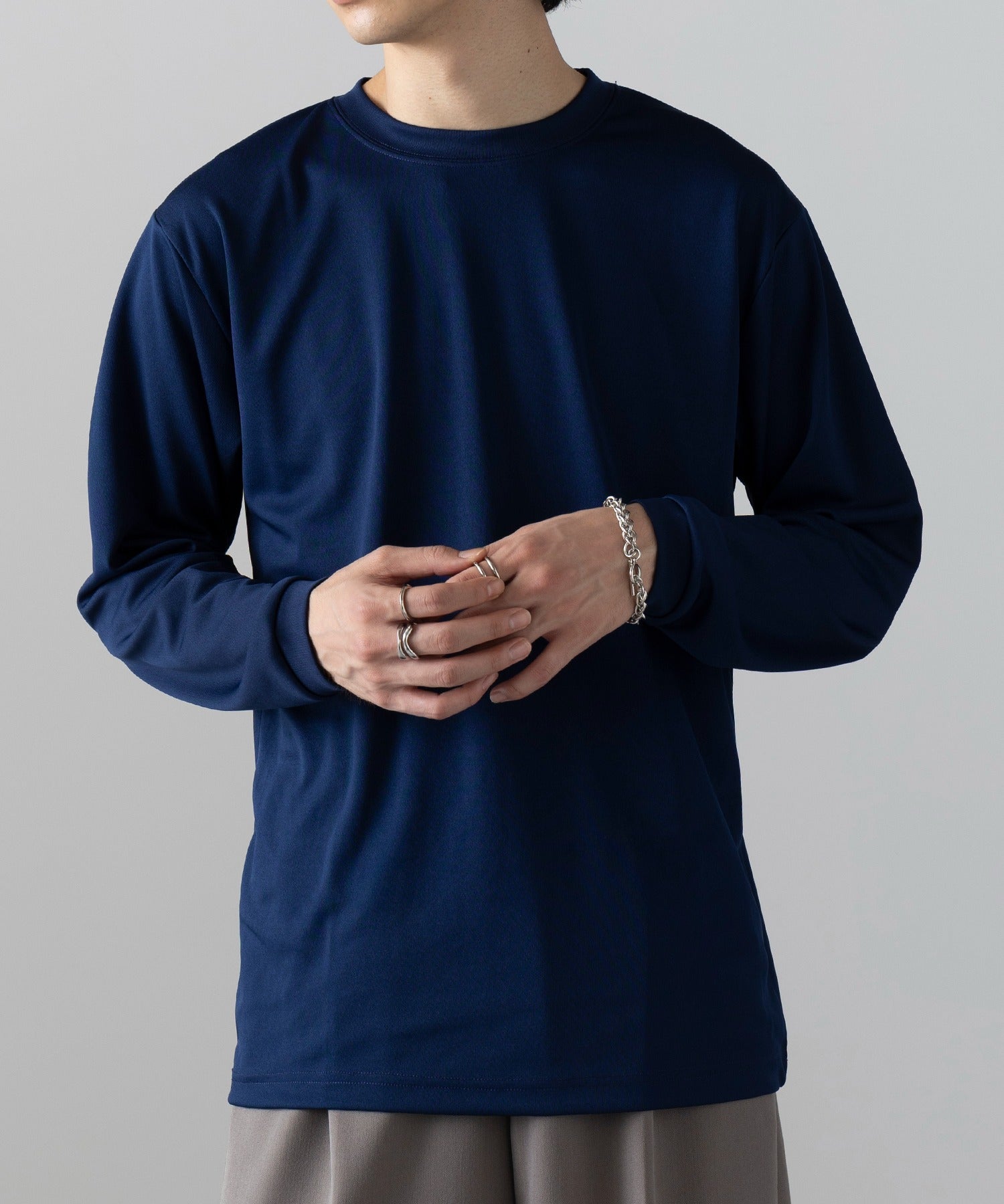 ウンドウ wundou 【wundou】ドライライト長袖Tシャツ P350 （ネイビー） ネイビー