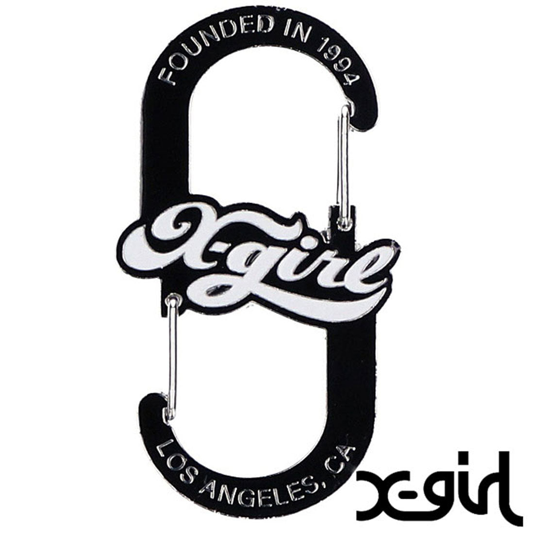 エックスガール X-girl CHEERFUL LOGO CARABINER BLACK [105251054005] （BLACK） BLACK