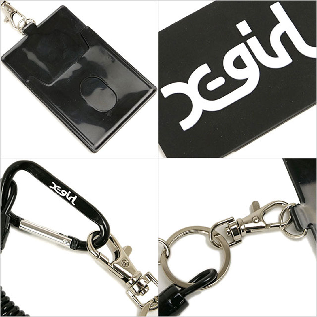 エックスガール X-girl MILLS LOGO RUBBER PASS CASE BLACK [105225054007] （BLACK） BLACK