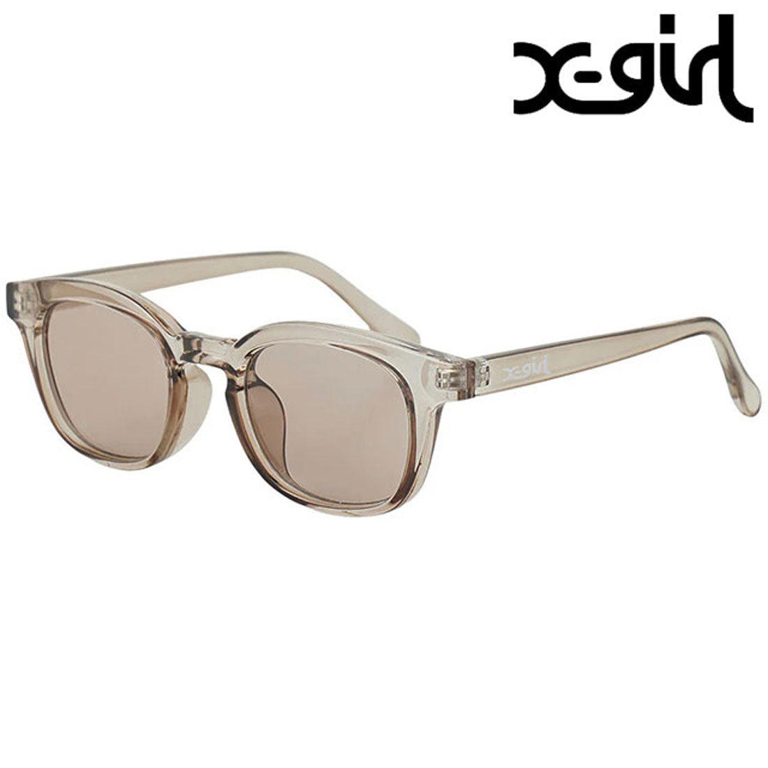 エックスガール X-girl MILLS LOGO WELLINGTON SUNGLASSES BROWN [105251054023 SS25] （BROWN） BROWN