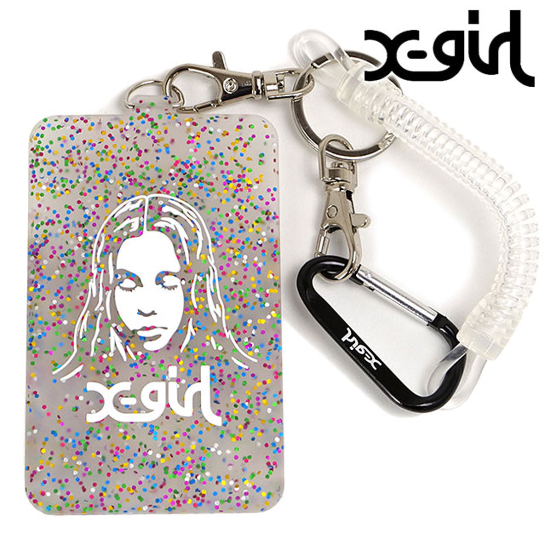エックスガール X-girl FACE RUBBER PASS CASE MULTI [105224054028] （MULTI） MULTI