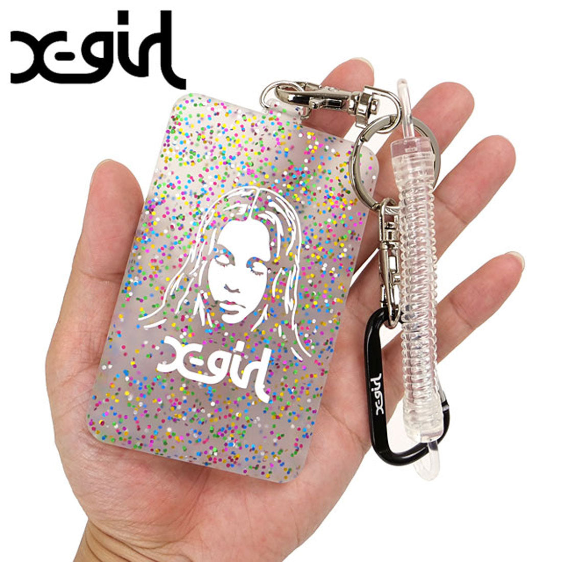 エックスガール X-girl FACE RUBBER PASS CASE MULTI [105224054028] （MULTI） MULTI