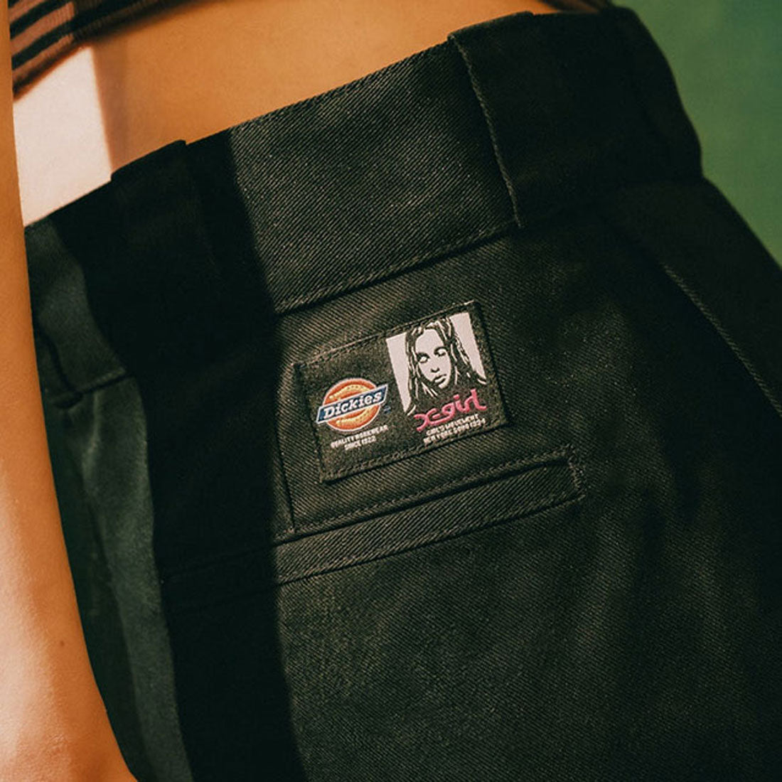 X-girl X-girl ×Dickies WORK PANTS BLACK black black [105251031016]