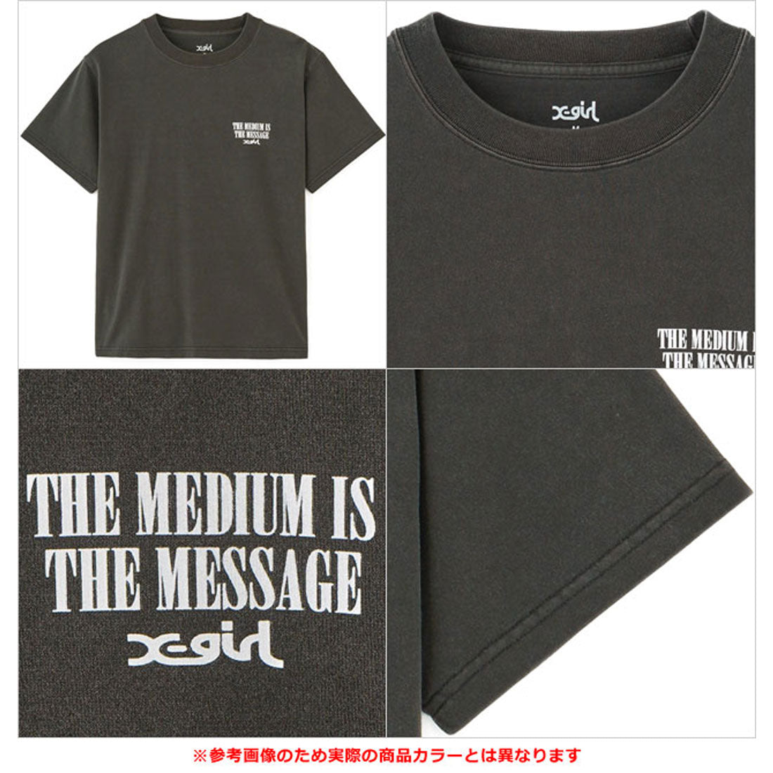 エックスガール X-girl VINTAGE LABEL FACE LOGO S/S TEE WHITE ホワイト 白 [105252011039 SU25] （ホワイト） ホワイト